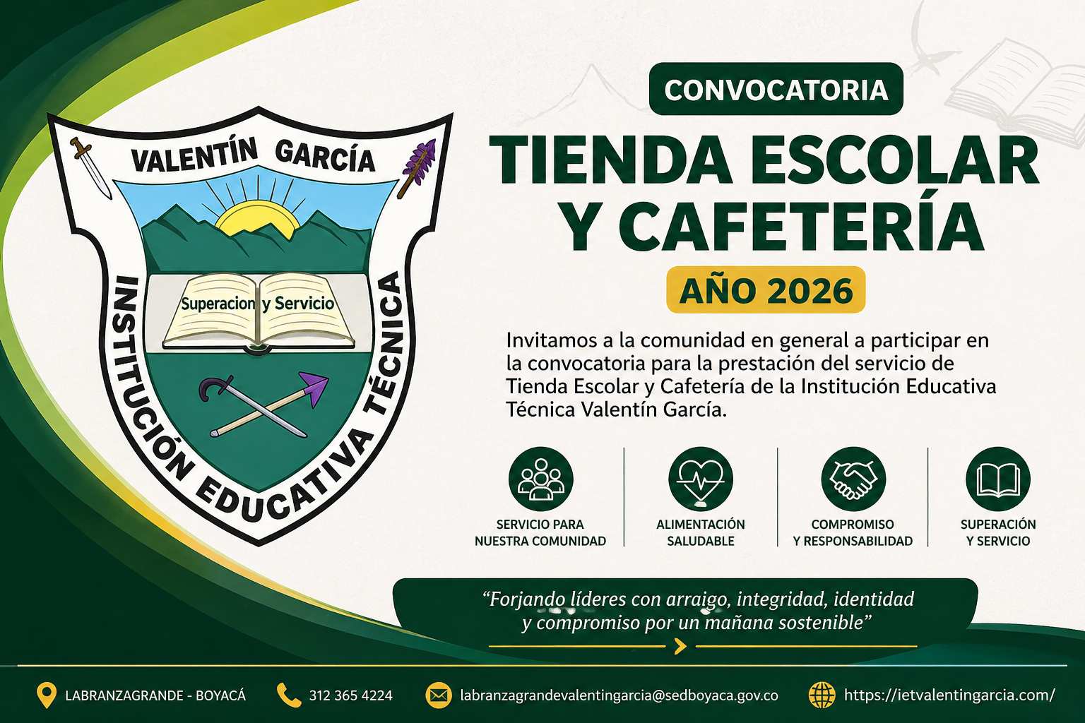 Convocatoria Tienda Escolar